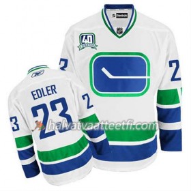 Reebok Miesten NHL Vancouver Canucks Pelipaita Alexander Edler #23 Kolmas Valkoinen
