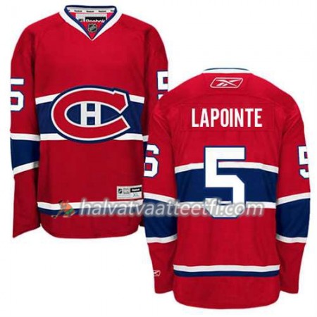 Reebok Miesten NHL Montreal Canadiens Pelipaita Guy Lapointe #5 Koti Punainen