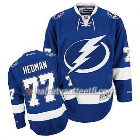 Reebok Miesten NHL Tampa Bay Lightning Pelipaita Victor Hedman #77 Koti Sininen