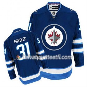 Reebok Miesten NHL Winnipeg Jets Pelipaita Ondrej Pavelec #31 Koti Sininen