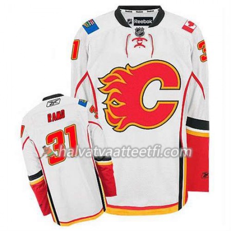 Reebok Miesten NHL Calgary Flames Pelipaita Karri Ramo #31 Vieras Valkoinen Reebok Miesten NHL Calgary Flames Pelipaita Karri Ramo #31 Vieras Valkoinen