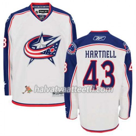Reebok Miesten NHL Columbus Blue Jackets Pelipaita Scott Hartnell #43 Vieras Valkoinen Reebok Miesten NHL Columbus Blue Jackets Pelipaita Scott Hartnell #43 Vieras Valkoinen