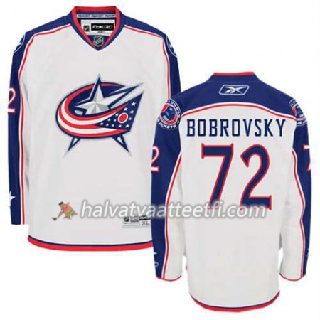 Reebok Miesten NHL Columbus Blue Jackets Pelipaita Sergei Bobrovsky #72 Vieras Valkoinen Reebok Miesten NHL Columbus Blue Jackets Pelipaita Sergei Bobrovsky #72 Vieras Valkoinen