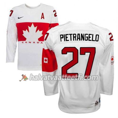 Reebok Miesten NHL Premier Olympic-Canada Team Pelipaita Alex Pietrangelo #27 Koti Valkoinen Paita Reebok Miesten NHL Premier Olympic-Canada Team Pelipaita Alex Pietrangelo #27 Koti Valkoinen Paita