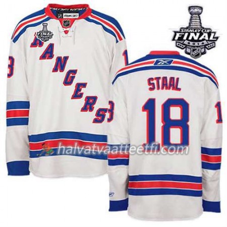 Reebok Miesten NHL New York Rangers Pelipaita Marc Staal #18 Vieras Valkoinen 2014 Stanley Cup Reebok Miesten NHL New York Rangers Pelipaita Marc Staal #18 Vieras Valkoinen 2014 Stanley Cup