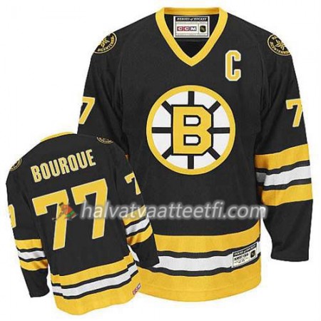 Reebok Miesten NHL Boston Bruins Pelipaita Ray Bourque #77 Throwback Musta