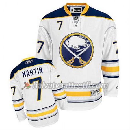 Reebok Miesten NHL Buffalo Sabres Pelipaita Rick Martin #7 Vieras Valkoinen