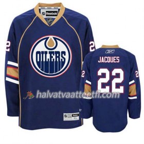 Reebok Miesten NHL Edmonton Oilers Pelipaita Jean-Francois Jacques #22 Kolmas Sininen