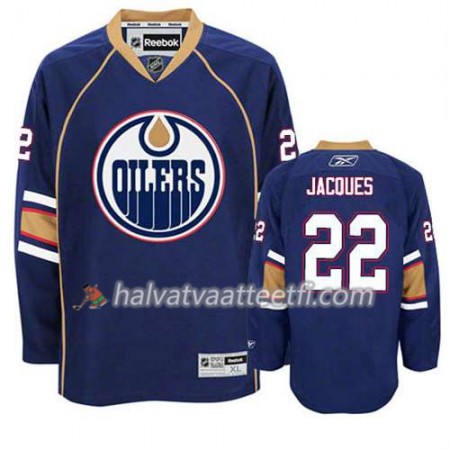 Reebok Miesten NHL Edmonton Oilers Pelipaita Jean-Francois Jacques #22 Kolmas Sininen