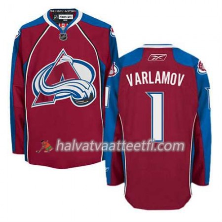 Reebok Miesten NHL Colorado Avalanche Pelipaita Semyon Varlamov #1 Koti Punainen Reebok Miesten NHL Colorado Avalanche Pelipaita Semyon Varlamov #1 Koti Punainen