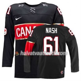 Reebok Naisten NHL Premier Olympic-Canada Team Pelipaita Rick Nash #61 Kolmas Musta Paita