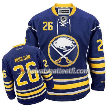 Reebok Miesten NHL Buffalo Sabres Pelipaita Matt Moulson #26 Koti Sininen Reebok Miesten NHL Buffalo Sabres Pelipaita Matt Moulson #26 Koti Sininen