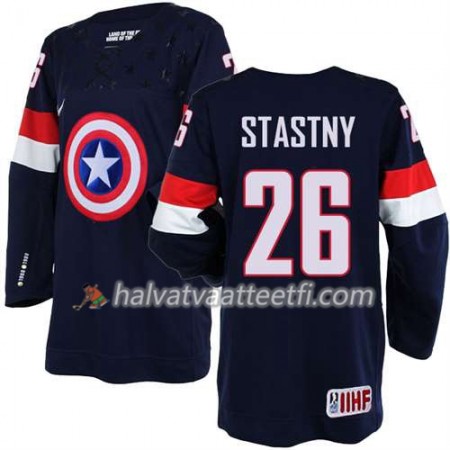 Reebok Miesten NHL Premier Olympic-USA Team Pelipaita Paul Stastny #26 Sininen Paita Reebok Miesten NHL Premier Olympic-USA Team Pelipaita Paul Stastny #26 Sininen Paita
