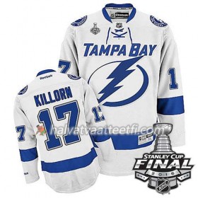 Reebok NHL Tampa Bay Lightning Pelipaita Alex Killorn #17 Valkoinen Vieras 2016 Stanley Cup