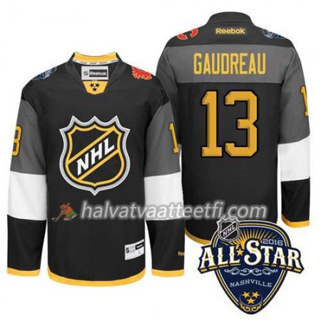2016 All Star NHL Premier-Calgary Flames Pelipaita Johnny Gaudreau #13 Musta Paita