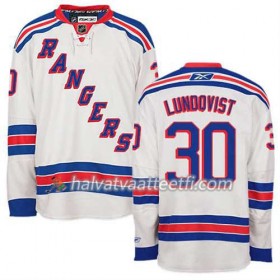 Reebok Miesten NHL New York Rangers Pelipaita Henrik Lundqvist #30 Vieras Valkoinen