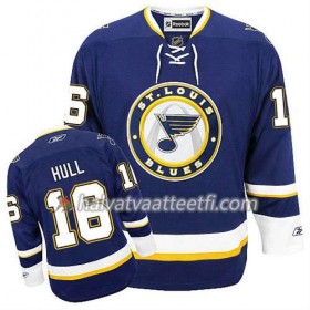 Reebok Miesten NHL St. Louis Blues Pelipaita Brett Hull #16 Kolmas Sininen