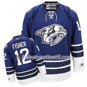 Reebok Miesten NHL Nashville Predators Pelipaita Mike Fisher #12 Kolmas Sininen