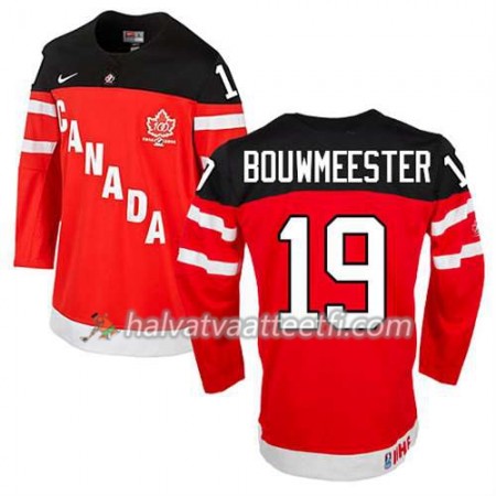Reebok Miesten NHL Premier Olympic-Canada Team Pelipaita Jay Bouwmeester #19 100th Anniversary Punainen Paita