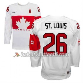 Reebok Miesten NHL Premier Olympic-Canada Team Pelipaita Martin St. Louis #26 Koti Valkoinen Paita