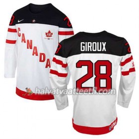 Lasten NHL Premier Olympic-Canada Team Pelipaita Claude Giroux #28 100th Anniversary Valkoinen Paita
