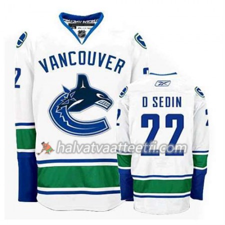 Reebok Miesten NHL Vancouver Canucks Pelipaita Daniel Sedin #22 Vieras Valkoinen Reebok Miesten NHL Vancouver Canucks Pelipaita Daniel Sedin #22 Vieras Valkoinen