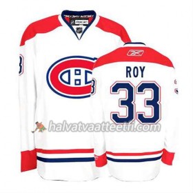 Reebok Miesten NHL Montreal Canadiens Pelipaita Patrick Roy #33 Vieras Valkoinen