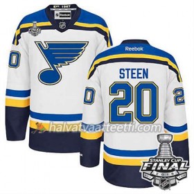 Reebok NHL St. Louis Blues Pelipaita Alexander Steen #20 Valkoinen Vieras 2016 Stanley Cup