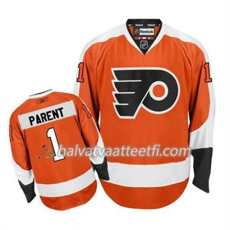 Reebok Miesten NHL Philadelphia Flyers Pelipaita Bernie Parent #1 Koti Oranssi