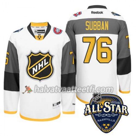 2016 All Star NHL Premier-Montreal Canadiens Pelipaita P.K. Subban #76 Valkoinen Paita