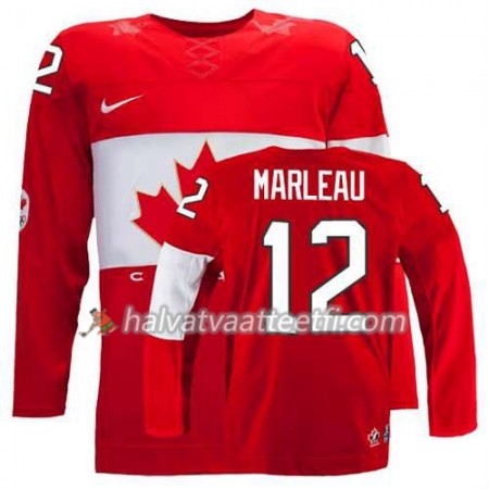 Reebok Naisten NHL Premier Olympic-Canada Team Pelipaita Patrick Marleau #12 Vieras Punainen Paita Reebok Naisten NHL Premier Olympic-Canada Team Pelipaita Patrick Marleau #12 Vieras Punainen Paita