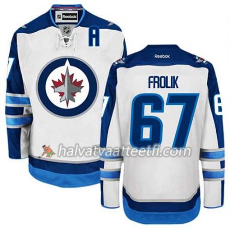 Reebok Miesten NHL Winnipeg Jets Pelipaita Michael Frolik #67 Vieras Valkoinen
