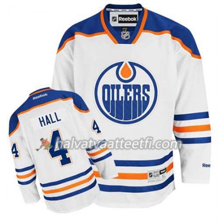 Reebok Miesten NHL Edmonton Oilers Pelipaita Taylor Hall #4 Vieras Valkoinen Reebok Miesten NHL Edmonton Oilers Pelipaita Taylor Hall #4 Vieras Valkoinen