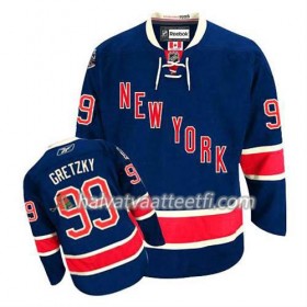 Reebok Miesten NHL New York Rangers Pelipaita Wayne Gretzky #99 Kolmas Sininen