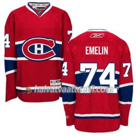 Reebok Miesten NHL Montreal Canadiens Pelipaita Alexei Emelin #74 Koti Punainen