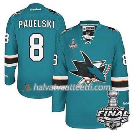Reebok NHL San Jose Sharks Pelipaita Joe Pavelski #8 Teal Koti 2016 Stanley Cup Reebok NHL San Jose Sharks Pelipaita Joe Pavelski #8 Teal Koti 2016 Stanley Cup