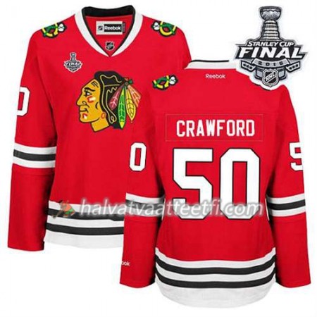 Reebok Naisten NHL Chicago Blackhawks Pelipaita Corey Crawford #50 Koti Punainen 2015 Stanley Cup Reebok Naisten NHL Chicago Blackhawks Pelipaita Corey Crawford #50 Koti Punainen 2015 Stanley Cup