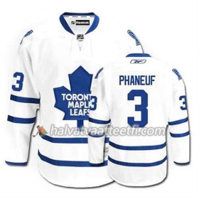 Reebok Miesten NHL Toronto Maple Leafs Pelipaita Dion Phaneuf #3 Vieras Valkoinen
