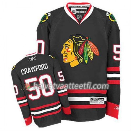 Reebok Miesten NHL Chicago Blackhawks Pelipaita Corey Crawford #50 Kolmas Musta