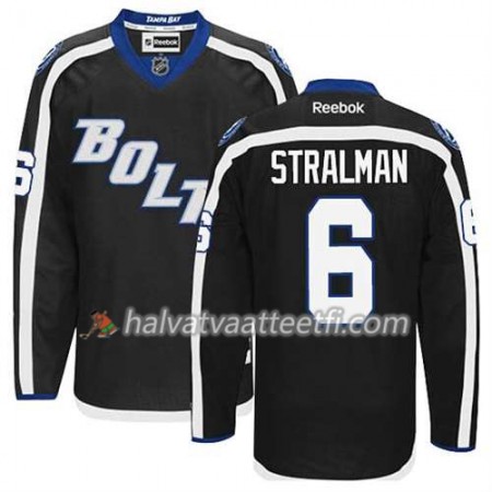 Reebok Miesten NHL Tampa Bay Lightning Pelipaita Anton Stralman #6 Kolmas Musta Reebok Miesten NHL Tampa Bay Lightning Pelipaita Anton Stralman #6 Kolmas Musta