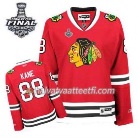 Reebok Naisten NHL Chicago Blackhawks Pelipaita Patrick Kane #88 Koti Punainen 2015 Stanley Cup