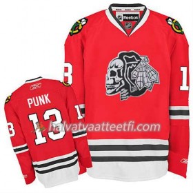 Lasten NHL Chicago Blackhawks Pelipaita CM Punk #13 Skull Punainen