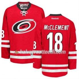Reebok Miesten NHL Carolina Hurricanes Pelipaita Jay McClement #18 Koti Punainen