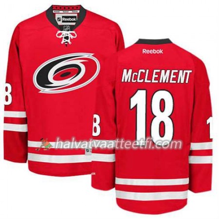 Reebok Miesten NHL Carolina Hurricanes Pelipaita Jay McClement #18 Koti Punainen