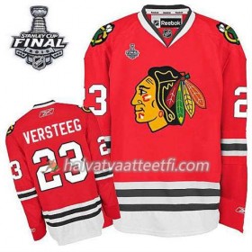 Reebok Miesten NHL Chicago Blackhawks Pelipaita Kris Versteeg #23 Koti Punainen 2015 Stanley Cup