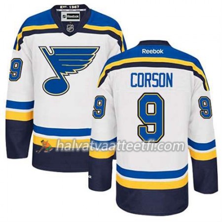 Reebok Miesten NHL St. Louis Blues Pelipaita Shayne Corson #9 Vieras Valkoinen Reebok Miesten NHL St. Louis Blues Pelipaita Shayne Corson #9 Vieras Valkoinen