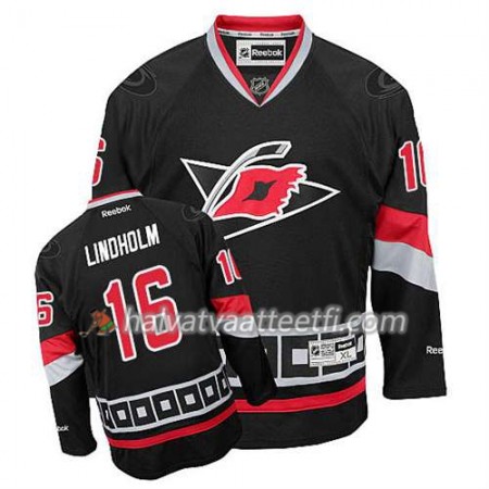Reebok Miesten NHL Carolina Hurricanes Pelipaita Elias Lindholm #16 Kolmas Musta