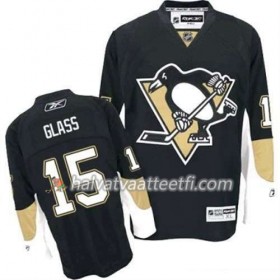 Reebok Miesten NHL Pittsburgh Penguins Pelipaita Tanner Glass 15 Musta Koti