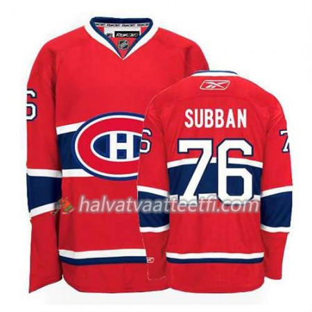 Reebok Miesten NHL Montreal Canadiens Pelipaita P.K Subban #76 Koti Punainen