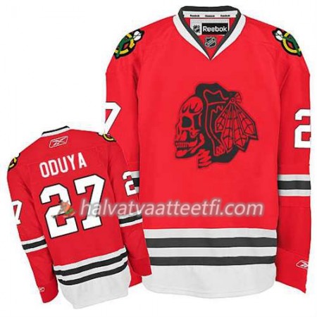 Lasten NHL Chicago Blackhawks Pelipaita Johnny Oduya #27 Red Skull Lasten NHL Chicago Blackhawks Pelipaita Johnny Oduya #27 Red Skull